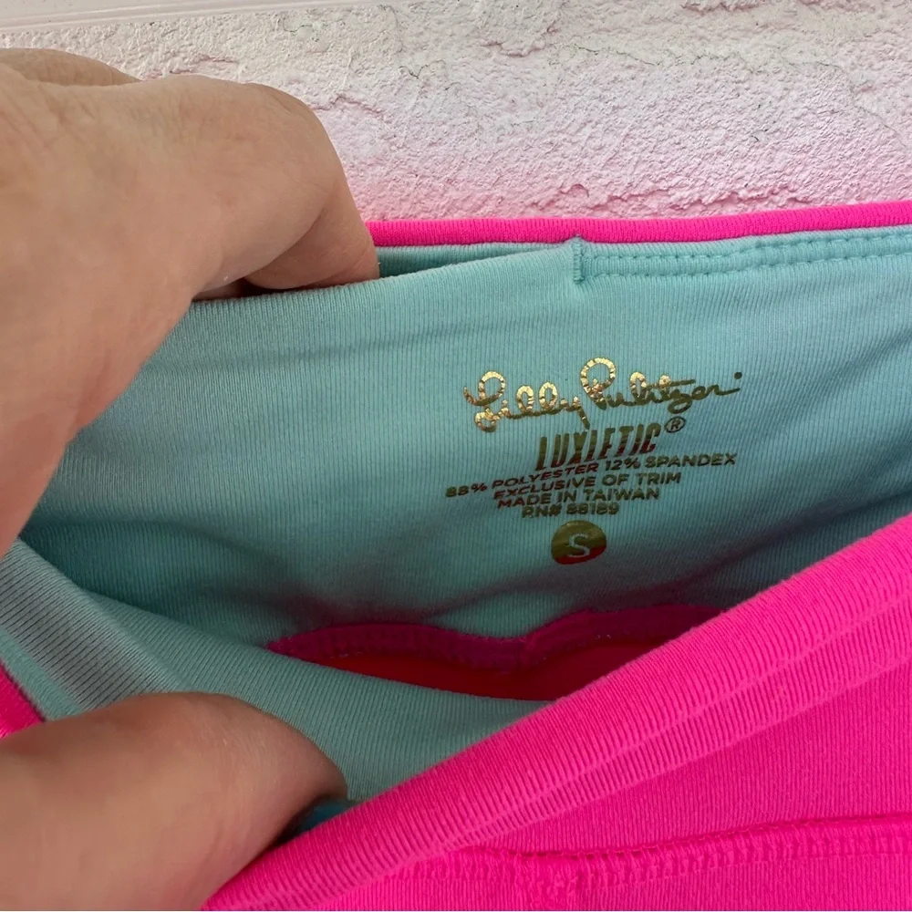 Lilly Pulitzer Luxletic Pull On Leggings Pink Small - Picture 4 of 9